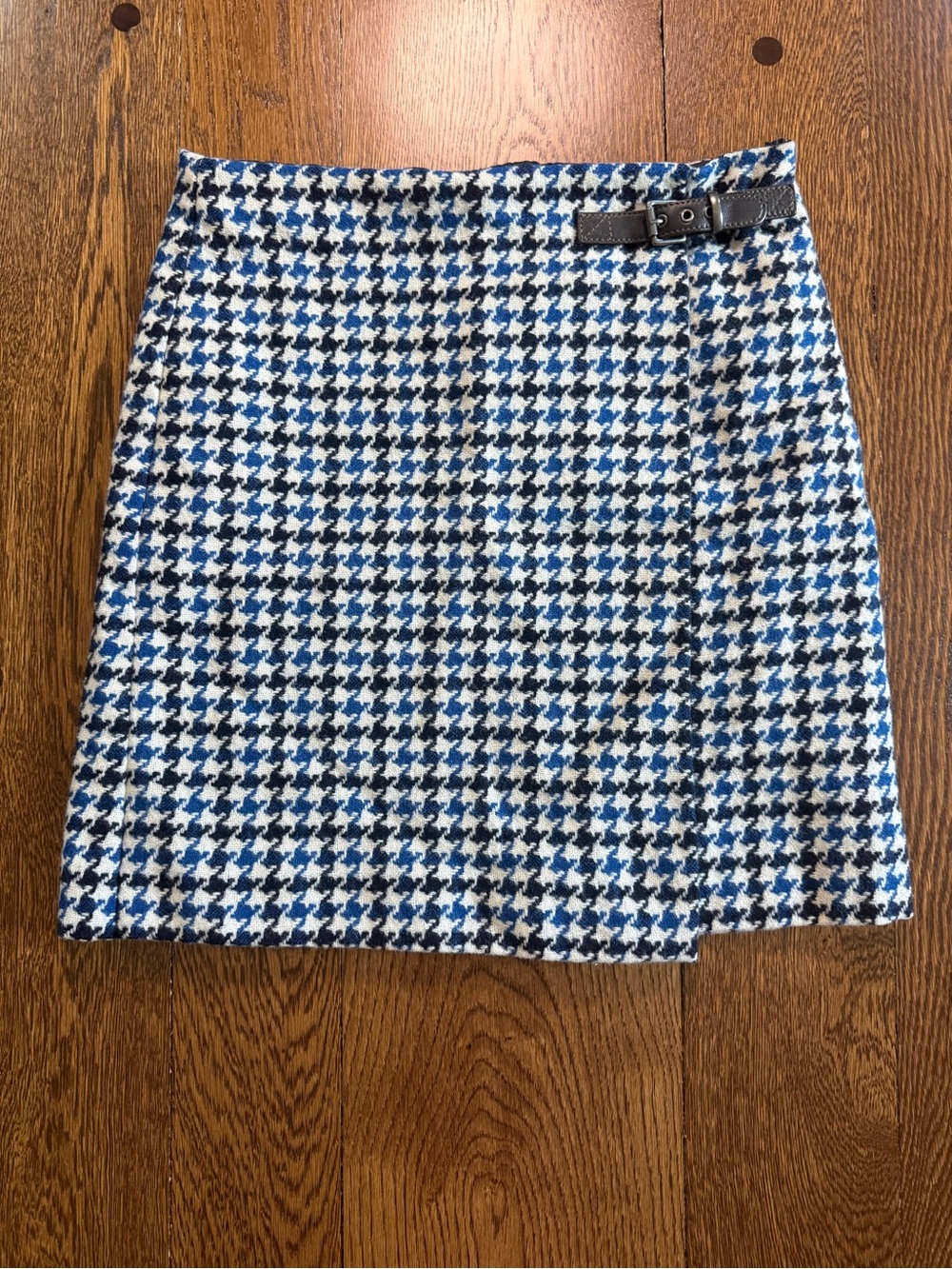 Boden British Tweed 100% Wool Houndstooth Skirt US 6